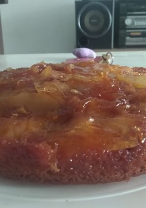 Una foto de Tarta invertida de Manzana