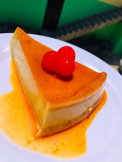 Una foto de Flan de leche