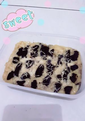 Foto resep Puding roti kukus keju oreo