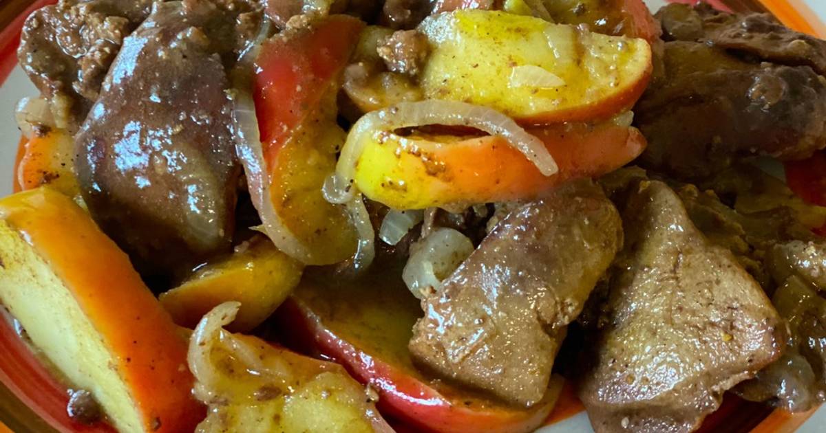 Печень с яблоками рецепт с фото Куриная печень с яблоком - покроковий рецепт з фото. Автор рецепта Попробуйте са