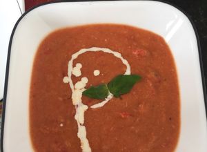 Una foto de Crema de tomate