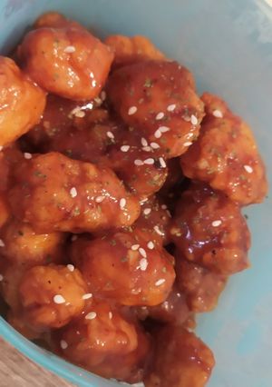 Foto resep BBQ popcorn chicken
