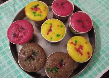 Easiest Way to Make Tasty Eggless tutti frutti cup cakes in kadai