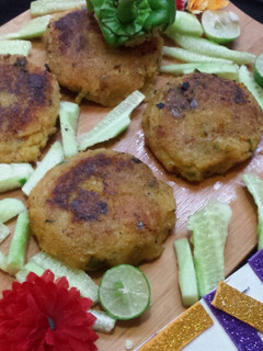 A picture of Vegetables kabab.