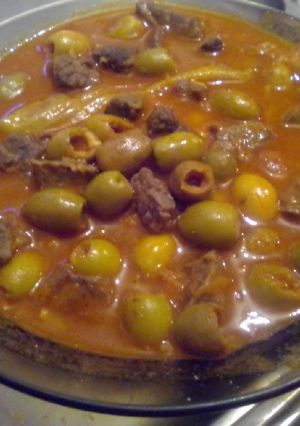 صورة لوصفة كباب بالزيتون اخضر