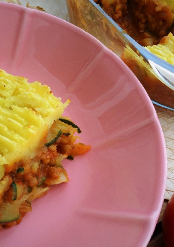 Una foto de Shepherd's pie vegana