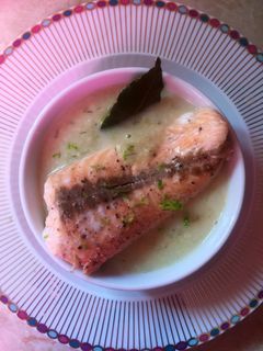 Φωτογραφία της συνταγής Σούπα με σολομό καρύδα και lime