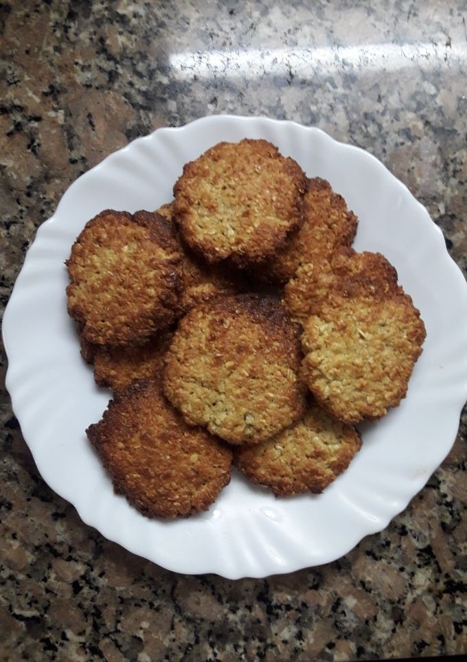 Una foto de Galletitas de coco y avena