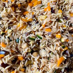 A picture of Roasted Vegetable Pasta Salad.