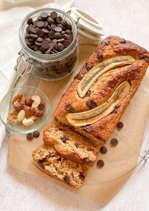 Une photo de Healthy banana bread