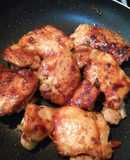 Filete de muslos corto con salsa bbq casera