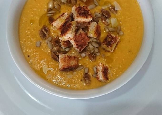 Sopa Crema De Calabaza Ajo Y Cebolla Receta De ¡hola Soy La Vane Cookpad 8224