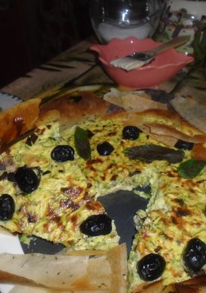 Une photo de Quiche de courgette à la grecque