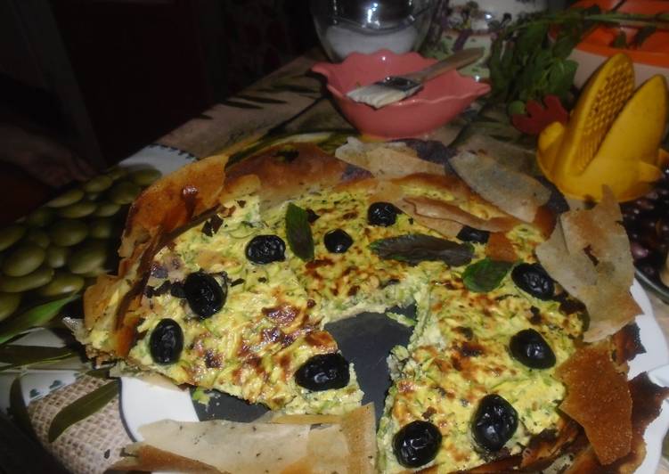 Recette: Quiche de courgette à la grecque