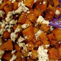 Butternut squash sauté A picture of Butternut squash sauté.