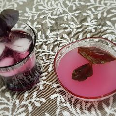 A picture of Basil sherbet & jelly #mycookbook.