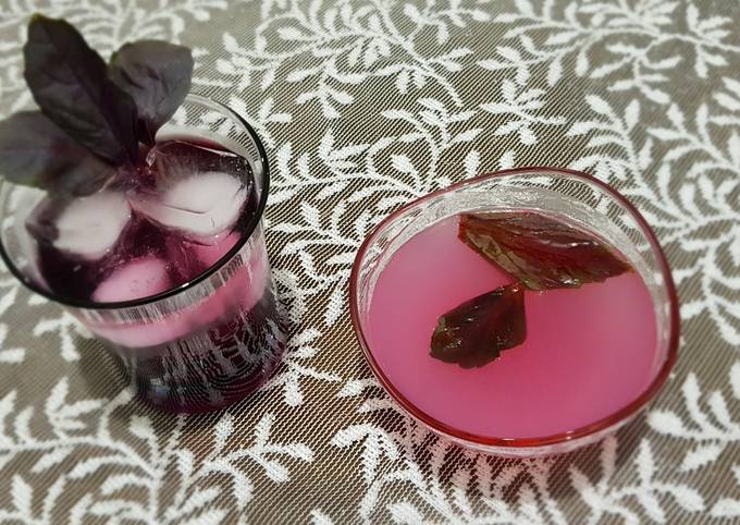 Basil sherbet & jelly #mycookbook