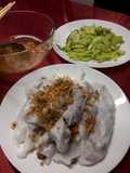 Vietnamese Pan-Steamed Rice Rolls (Bánh cuốn tráng chảo)