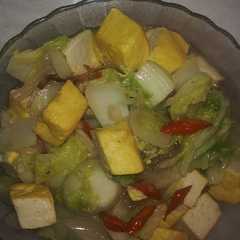 Tumis sawi putih mix tahu kuning রেসিপির প্রধান ছবি