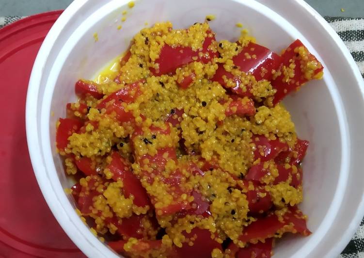 How to Spring Perfect Lal Raita Marcha (લાલ રાઈતા મરચા)