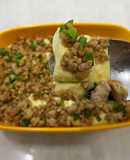 Thạch trứng hấp thịt băm cho bé