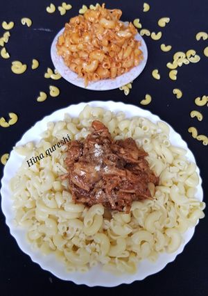 A picture of Chicken tikka macroni.