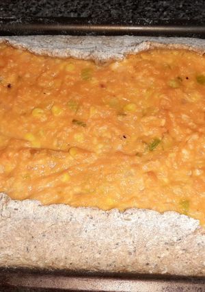 Una foto de Tarta de calabaza con masa integral... 💛
