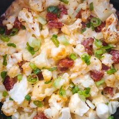 A picture of Cauliflower and Sausage Casserole.