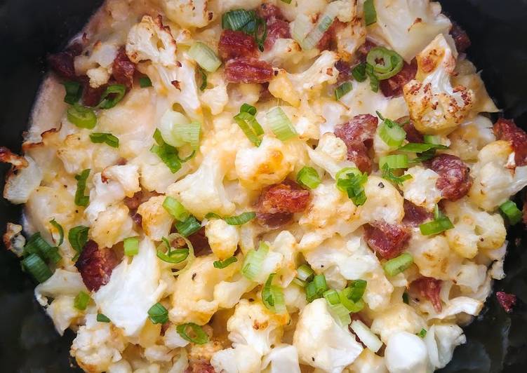 Recipe: Yummy Cauliflower and Sausage Casserole