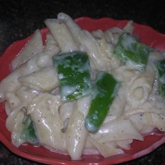 A picture of White Sauce Pasta.