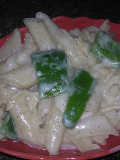A picture of White Sauce Pasta.