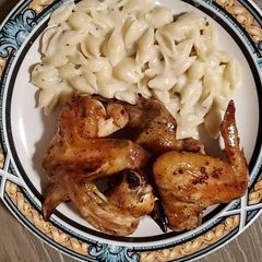 A picture of Baked gen tso wings.