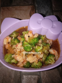Foto resep Brokoli udang cah (Mpasi 15 bln)