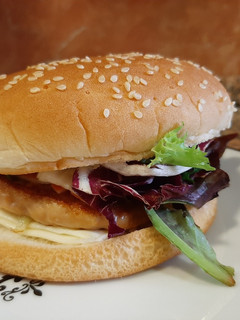 Una foto de Hamburguesa de Pollo Shoji
