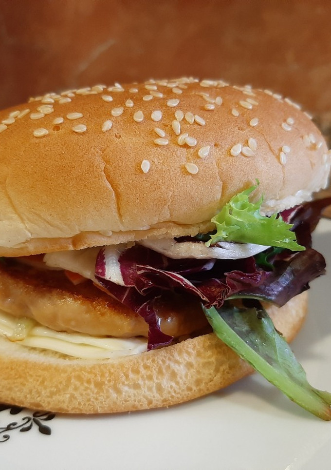 Una foto de Hamburguesa de Pollo Shoji