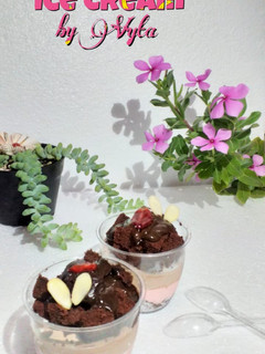 Foto resep Almond Cake Ice Cream