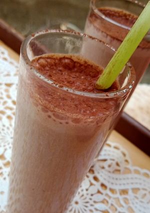 صورة لوصفة حليب بالشوكولاتة 🍫 والموز 🍌