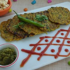 A picture of Potato Pancakes on Grill Pan.