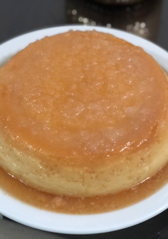 Una foto de Flan de coco