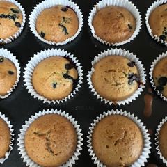 A picture of Blueberry muffins.