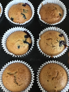 A picture of Blueberry muffins.
