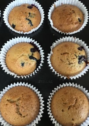 A picture of Blueberry muffins.