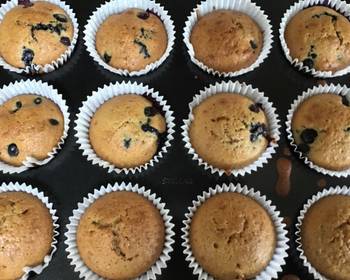 Easy Fast Cooking Blueberry muffins Very Delicious