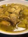 Guisado de pollo con salsa de trufa