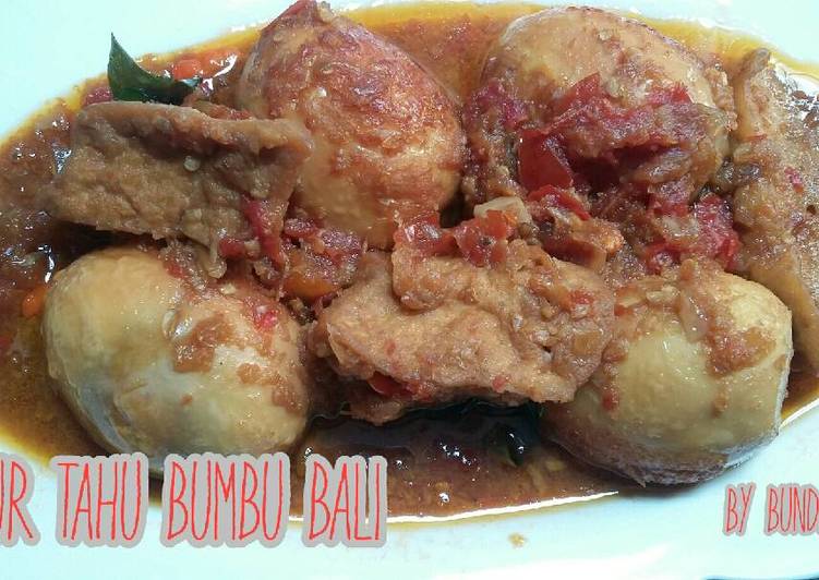 Telur Tahu Bumbu Bali