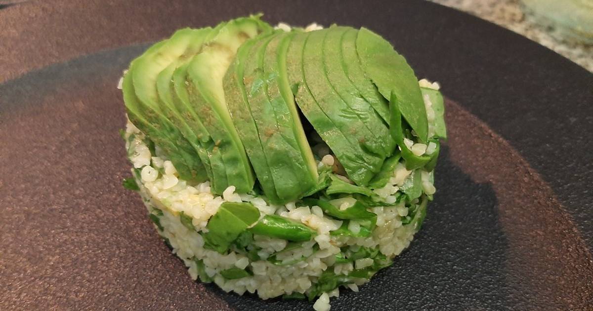 Timbal de Burgol, Rúcula y Palta Receta de Paulina Vera Maldonado Cookpad