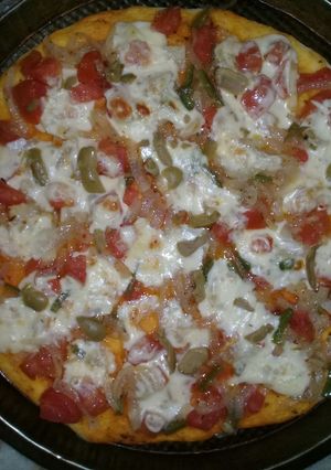 Una foto de Pizza fácil, rápida y rica!!!👌🤗