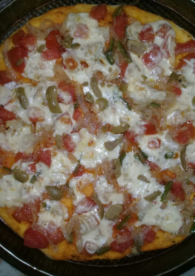 Una foto de Pizza fácil, rápida y rica!!!👌🤗
