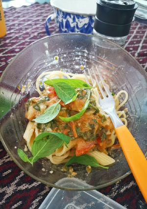 Foto resep Pasta Primavera with cheese sauce