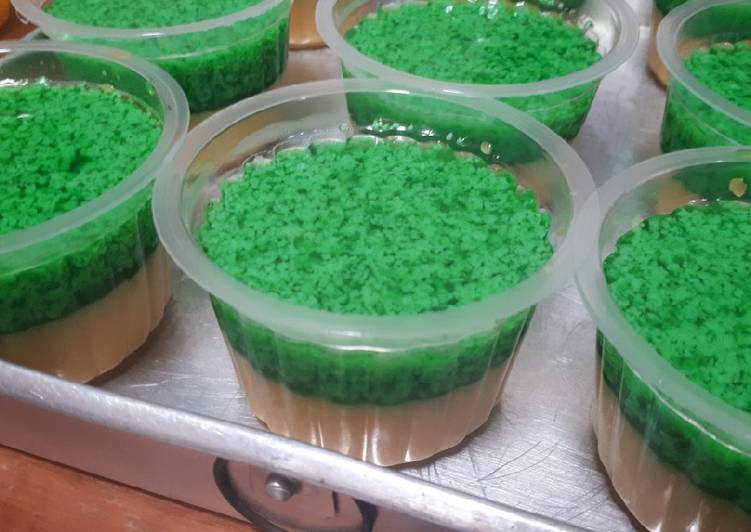 Puding lumut lapis labu kuning 2.0 😁